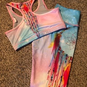 *SOLD* Dream catcher yoga set